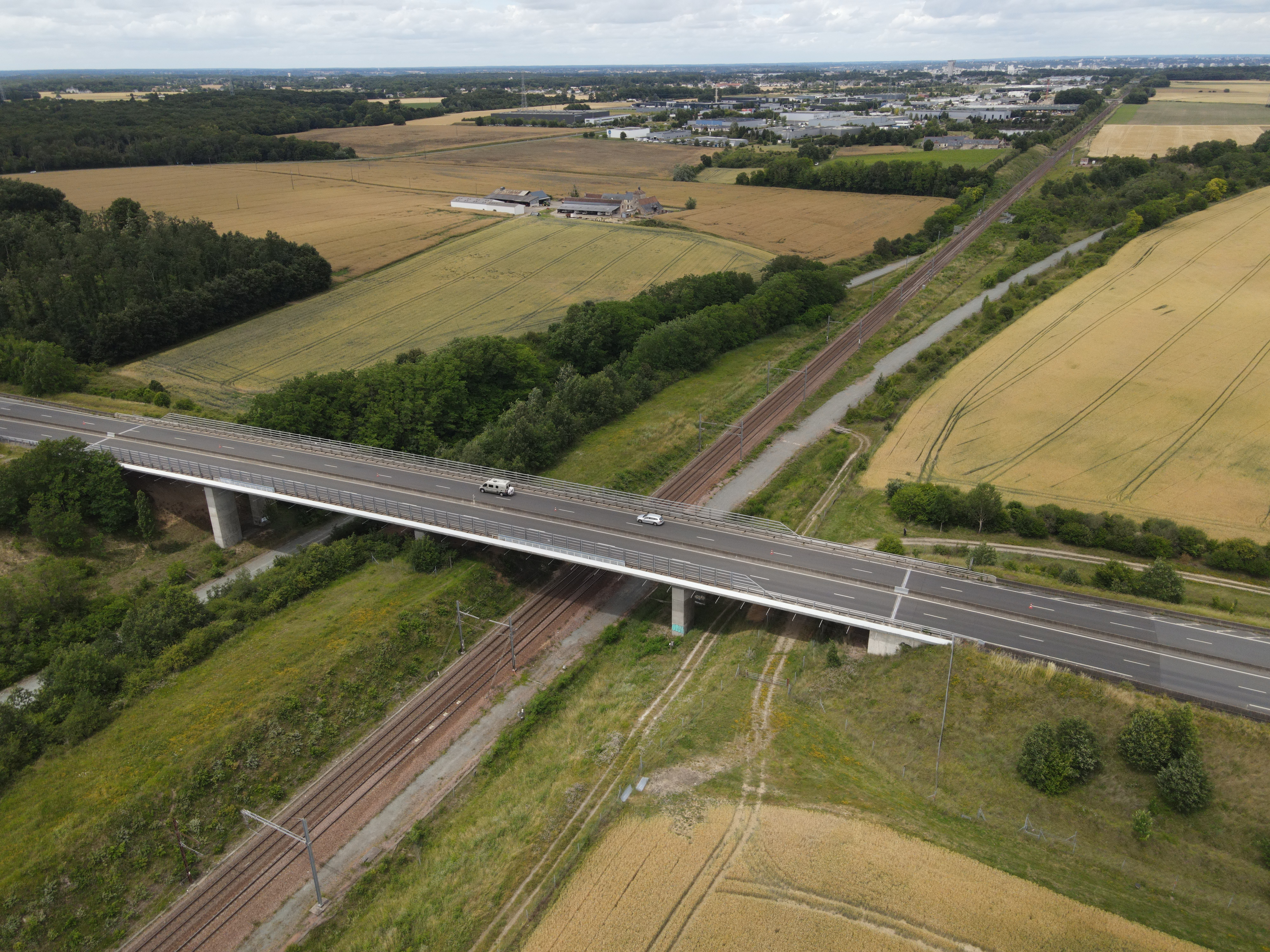 Vue drone finale du secteur alternatif proposé à Joué-lès-Tours.